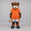 Custom Brown and Orange Bear Mascot Costume Adult Full Body Suit for Sports Events Custom Brown and Orange Bear Mascot Costume Adult Full Body Suit for Sports Events