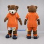 Custom Brown and Orange Bear Mascot Costume Adult Full Body Suit for Sports Events