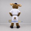 Custom Brown and White Moose Mascot Costume Adult Full Body Suit for Baseball Games Custom Brown and White Moose Mascot Costume Adult Full Body Suit for Baseball Games