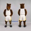 Custom Brown and White Horse Mascot Costume Adult Full Body Suit for Sports Events