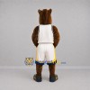 Custom Brown and White Horse Mascot Costume Adult Full Body Suit for Sports Events