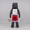 Custom Gray and Red Bulldog Mascot Costume Adult Full Body Suit for Sports Events Custom Gray and Red Bulldog Mascot Costume Adult Full Body Suit for Sports Events