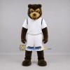 Custom Brown and White Bear Mascot Costume Adult Full Body Suit for Sports Events Custom Brown and White Bear Mascot Costume Adult Full Body Suit for Sports Events