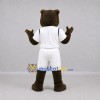 Custom Brown and White Bear Mascot Costume Adult Full Body Suit for Sports Events Custom Brown and White Bear Mascot Costume Adult Full Body Suit for Sports Events