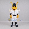Custom Yellow and White Bee Mascot Costume Adult Full Body Suit for Baseball Games Custom Yellow and White Bee Mascot Costume Adult Full Body Suit for Baseball Games