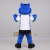 Custom Blue and White Cat Mascot Costume Adult Full Body Suit for Sports Events