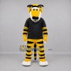 Custom Yellow and Black Tiger Mascot Costume Adult Full Body Suit for Sports Events