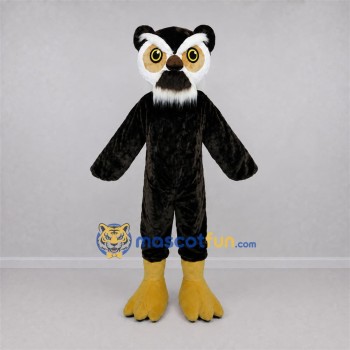 Custom Black and White Owl Mascot Costume Adult Full Body Suit for School Events Custom Black and White Owl Mascot Costume Adult Full Body Suit for School Events