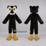Custom Black and White Owl Mascot Costume Adult Full Body Suit for School Events