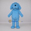 Custom Light Blue Dog Mascot Costume Adult Full Body Suit for School Events Custom Light Blue Dog Mascot Costume Adult Full Body Suit for School Events