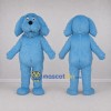 Custom Light Blue Dog Mascot Costume Adult Full Body Suit for School Events Custom Light Blue Dog Mascot Costume Adult Full Body Suit for School Events