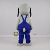 Custom Gray and Blue Dog Mascot Costume Adult Full Body Suit for School Events Custom Gray and Blue Dog Mascot Costume Adult Full Body Suit for School Events