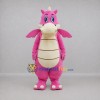 Custom Pink and Cream Dragon Mascot Costume Adult Full Body Suit for Fantasy Events Custom Pink and Cream Dragon Mascot Costume Adult Full Body Suit for Fantasy Events