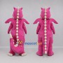 Custom Pink and Cream Dragon Mascot Costume Adult Full Body Suit for Fantasy Events