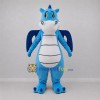 Custom Blue and White Dragon Mascot Costume Adult Full Body Suit for Fantasy Events Custom Blue and White Dragon Mascot Costume Adult Full Body Suit for Fantasy Events