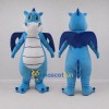 Custom Blue and White Dragon Mascot Costume Adult Full Body Suit for Fantasy Events Custom Blue and White Dragon Mascot Costume Adult Full Body Suit for Fantasy Events