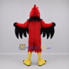 Custom Red and Black Cardinal Bird Mascot Costume Adult Full Body Suit for Sports Events