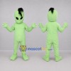 Custom Lime Green and Black Alien Mascot Costume Adult Full Body Suit for Space Events