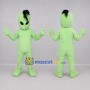 Custom Lime Green and Black Alien Mascot Costume Adult Full Body Suit for Space Events