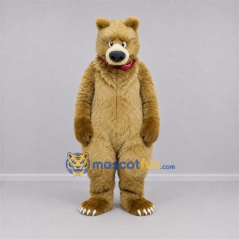 Custom Tan Bear Mascot Costume Adult Full Body Suit for Wildlife Events Custom Tan Bear Mascot Costume Adult Full Body Suit for Wildlife Events