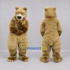 Custom Tan Bear Mascot Costume Adult Full Body Suit for Wildlife Events Custom Tan Bear Mascot Costume Adult Full Body Suit for Wildlife Events