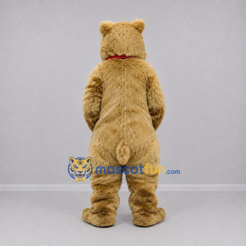 Custom Tan Bear Mascot Costume Adult Full Body Suit for Wildlife Events Custom Tan Bear Mascot Costume Adult Full Body Suit for Wildlife Events