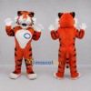Custom Orange and White Tiger Mascot Costume Adult Full Body Suit for Jungle Events