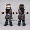 Custom Black and Brown Highlander Mascot Costume Adult Full Body Suit for Highland Games Custom Black and Brown Highlander Mascot Costume Adult Full Body Suit for Highland Games