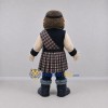 Custom Black and Brown Highlander Mascot Costume Adult Full Body Suit for Highland Games Custom Black and Brown Highlander Mascot Costume Adult Full Body Suit for Highland Games