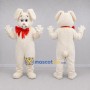Custom White and Red Rabbit Mascot Costume Adult Full Body Suit for Easter Events