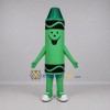 Custom Green and Black Crayon Mascot Costume Adult Full Body Suit for Art Events Custom Green and Black Crayon Mascot Costume Adult Full Body Suit for Art Events