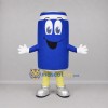 Custom Blue and White Beverage Can Mascot Costume Adult Full Body Suit for Promotional Events
