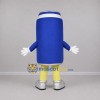 Custom Blue and White Beverage Can Mascot Costume Adult Full Body Suit for Promotional Events