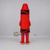 Custom Red and Black Crayon Mascot Costume Adult Full Body Suit for Art Events Custom Red and Black Crayon Mascot Costume Adult Full Body Suit for Art Events