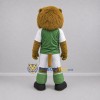 Custom Tan and Green Lion Mascot Costume Adult Full Body Suit for Sports Events