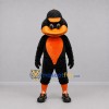 Custom Black and Orange Bird Mascot Costume Adult Full Body Suit for Baseball Games Custom Black and Orange Bird Mascot Costume Adult Full Body Suit for Baseball Games