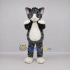 Custom Gray and White Tabby Cat Mascot Costume Adult Full Body Suit for Pet Events