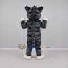 Custom Gray and White Tabby Cat Mascot Costume Adult Full Body Suit for Pet Events