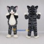 Custom Gray and White Tabby Cat Mascot Costume Adult Full Body Suit for Pet Events