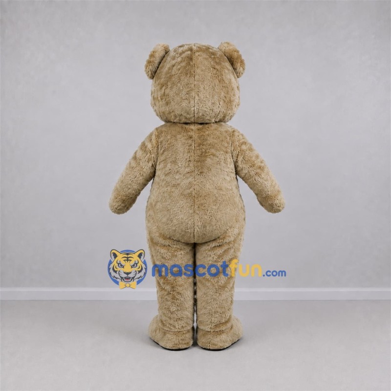 Custom Tan Teddy Bear Mascot Costume Adult Full Body Suit for School Events Custom Tan Teddy Bear Mascot Costume Adult Full Body Suit for School Events