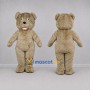 Custom Tan Teddy Bear Mascot Costume Adult Full Body Suit for School Events