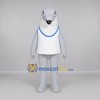 Custom Gray and White Dolphin Mascot Costume Adult Full Body Suit for Marine Events Custom Gray and White Dolphin Mascot Costume Adult Full Body Suit for Marine Events