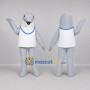 Custom Gray and White Dolphin Mascot Costume Adult Full Body Suit for Marine Events