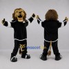 Custom Tan and Black Lion Mascot Costume Adult Full Body Suit for Sports Events