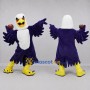 Custom Purple and White Eagle Mascot Costume Adult Full Body Suit for Sports Events