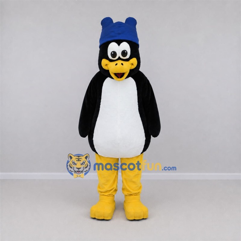Custom Black and White Penguin Mascot Costume Adult Full Body Suit for Winter Events Custom Black and White Penguin Mascot Costume Adult Full Body Suit for Winter Events