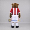 Custom Brown and Red Bear Mascot Costume Adult Full Body Suit for Sports Events Custom Brown and Red Bear Mascot Costume Adult Full Body Suit for Sports Events