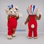 Custom Brown and Red Hedgehog Mascot Costume Adult Full Body Suit for School Events