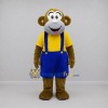 Custom Brown and Yellow Monkey Mascot Costume Adult Full Body Suit for School Events Custom Brown and Yellow Monkey Mascot Costume Adult Full Body Suit for School Events