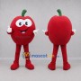 Custom Red and Green Apple Mascot Costume Adult Full Body Suit for Healthy Eating Events